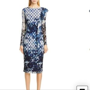 Fuzzi By Jean Paul Gaultier Abstract Dot Ruffle Detail Dress Size Large